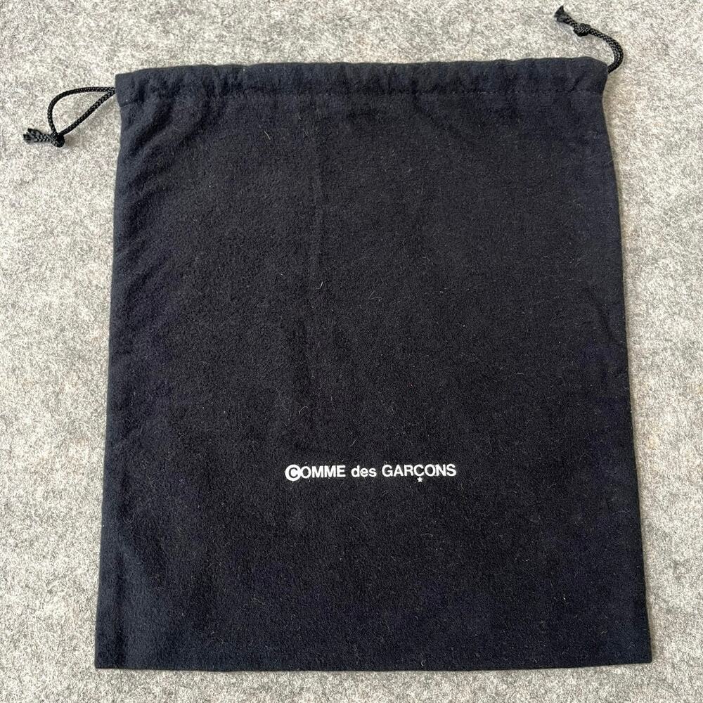 Comme Des Garcons Black White Dust Bag Shoe Storage Drawstring Travel 13"x11"